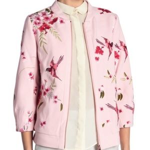 TED BAKER Bird & Blossom Spring Bomber Jacket